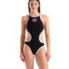 001198-510-W ARENA ONE BIGLOGO ONE PIECE-001.04479575 Costume Intero Donna Arena One Biglogo Black White
