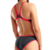 001198-540-W ARENA ONE BIGLOGO ONE PIECE-005.c0f1e83c Costume Intero Donna Arena One Biglogo Asphalt Fluo Red