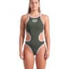 001198-611-W ARENA ONE BIGLOGO ONE PIECE-001.af60789d Costume Intero Donna Arena One Biglogo Dark Sage White