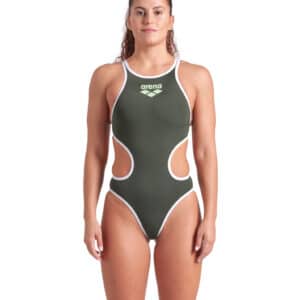 Costume Intero Donna Arena One Biglogo Dark Sage White