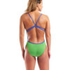 004651-608-WOMEN'S SWIMSUIT LACE BACK SOLID-002.101939ad COSTUME donna LACE-BACK ARENA Green Neon Blue