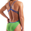 004651-608-WOMEN'S SWIMSUIT LACE BACK SOLID-005.9f317ff8 COSTUME donna LACE-BACK ARENA Green Neon Blue