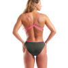 004651-609-WOMEN'S SWIMSUIT LACE BACK SOLID-002.91754847 COSTUME donna LACE-BACK ARENA Dark Sage Shocking Pink
