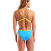 004651-820-WOMEN'S SWIMSUIT LACE BACK SOLID-002.128edfae COSTUME donna LACE-BACK ARENA Turquoise Yellow Star