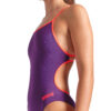 COSTUME donna LACE-BACK ARENA Plum Bright Coral