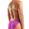 004651-966-WOMEN'S SWIMSUIT LACE BACK SOLID-005.96fe35e1 COSTUME donna LACE-BACK ARENA Very Fuchsia Team Green