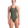 Costume donna TEAM-SWIM-TECH ARENA Dark Sage Artic Lime