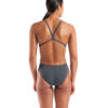 004766-504-WOMEN'S TEAM SWIMSUIT CHALLENGE SOLID-002.c0c89835 Costume Donna Team Challenge ARENA Asphalt Bright Coral