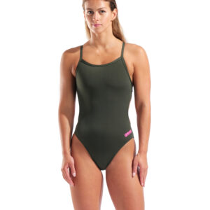 Costume Donna Team Challenge ARENA Dark Sage Shocking Pink