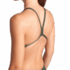 004766-660-WOMEN'S TEAM SWIMSUIT CHALLENGE SOLID-005 Costume Donna Team Challenge ARENA Dark Sage White
