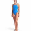 004766-860-WOMEN'S TEAM SWIMSUIT CHALLENGE SOLID-003.2bba310c Costume Donna Team Challenge ARENA Blue River Artic Lime