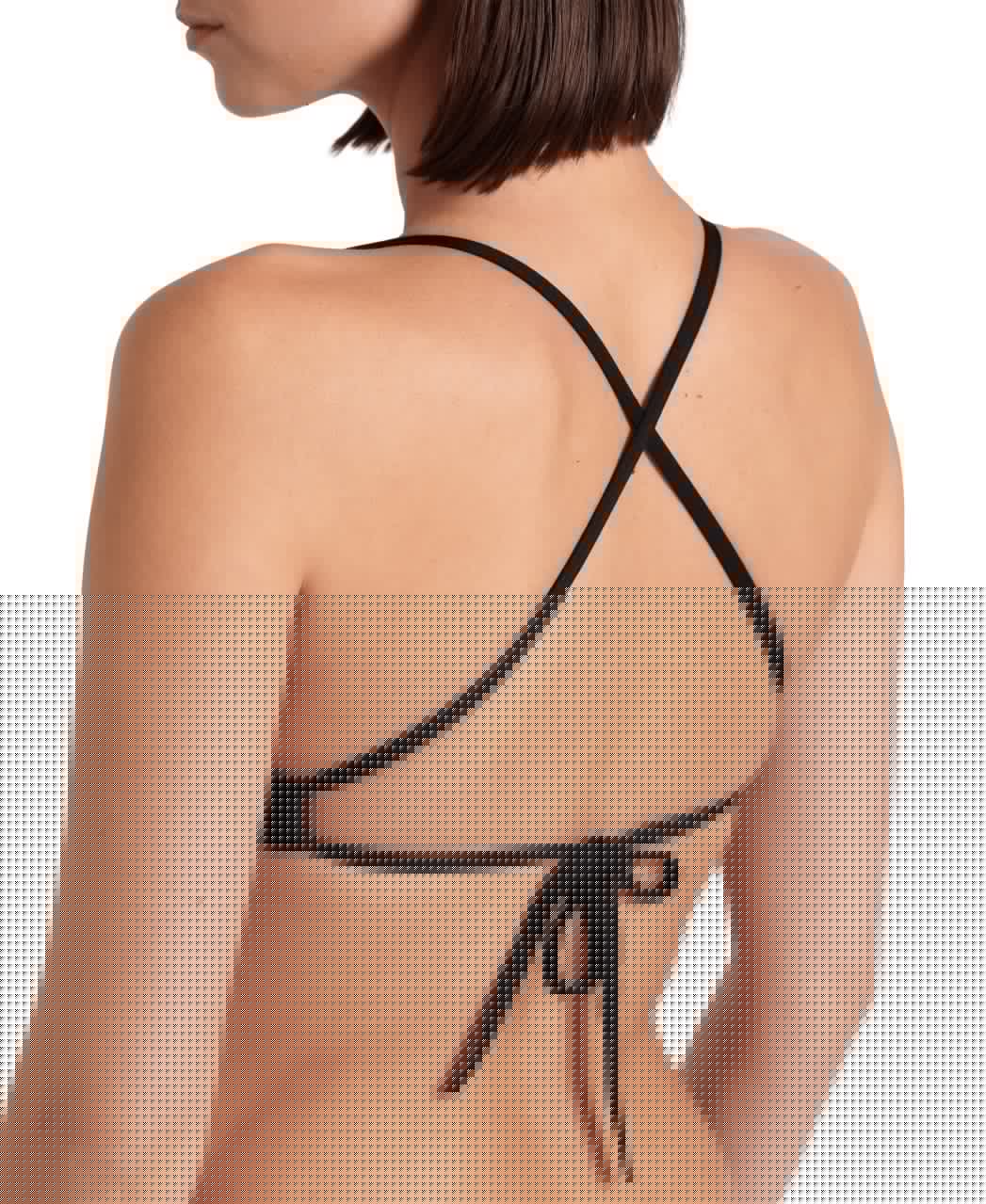 TOP DONNA BIKINI Tie Back Solid Nero ARENA