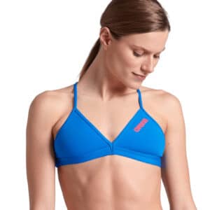TOP DONNA BIKINI Tie Back Solid Blue River ARENA
