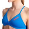 TOP DONNA BIKINI Tie Back Solid Blue River ARENA