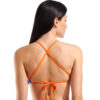 004768-830-WOMEN'S TEAM SWIM TOP TIE BACK SOLID-002.ae46a4f5 TOP DONNA BIKINI Tie Back Solid ARENA Neon Blue Team Orange