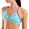 004768-899-WOMEN'S TEAM SWIM TOP TIE BACK SOLID-004.9f23e27a TOP DONNA BIKINI Tie Back Solid ARENA Water Very Fuchsia