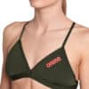 TOP DONNA BIKINI Tie Back Solid Dark Sage ARENA