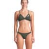 SLIP DONNA BIKINI Bottom Solid ARENA Dark Sage White