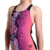 007918-905-GIRL'S ARENA PALETTE SWIMSUIT SWIM PRO BACK-005.jpg COSTUME bambina Palette ARENA Multi Shocking