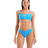 Bikini BANDEAU SOLID ARENA Turquoise Yellow Star