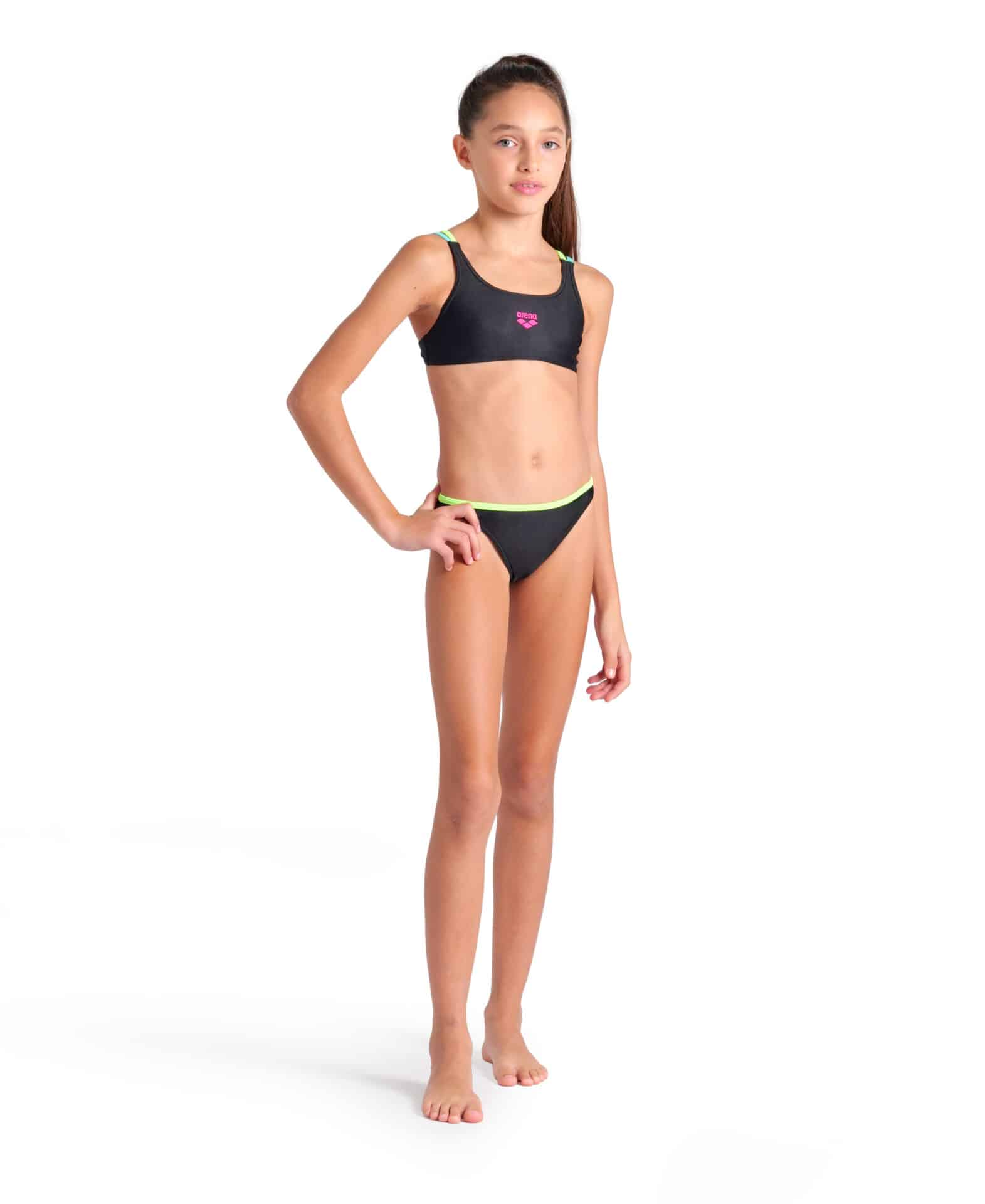 BIKINI SOLID TWO PIECES ARENA bambina