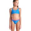 BIKINI SOLID TWO PIECES ARENA bambina Blue Rose