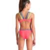 BIKINI SOLID TWO PIECES ARENA bambina Fluo Red Blue