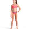 BIKINI SOLID TWO PIECES ARENA bambina Fluo Red Blue
