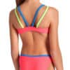 BIKINI SOLID TWO PIECES ARENA bambina Fluo Red Blue