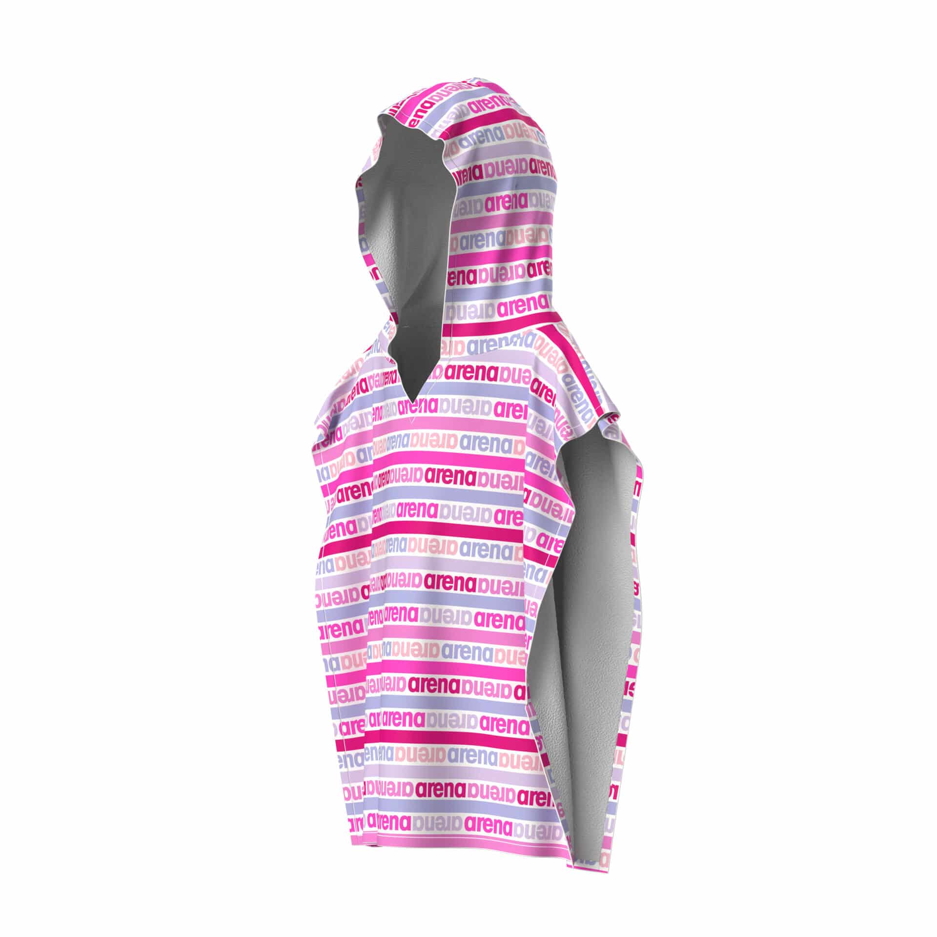 009043-900-00.220ae0f8 TERRY PONCHO ARENA KIDS Shocking Pink