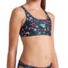 009088-550-GIRL'S ARENA CONFETTI SWIMSUIT TWO PIECES-004.882dbcd8 BIKINI CONFETTI TWO PIECES ARENA Nero bambina