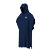 COTTON PONCHO ARENA Navy White