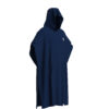 COTTON PONCHO ARENA Navy White