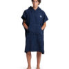 COTTON PONCHO ARENA Navy White