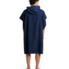 COTTON PONCHO ARENA Navy White