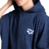 COTTON PONCHO ARENA Navy White