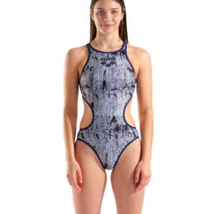 Costume Intero Donna Arena One LACQUER One Piece White Navy