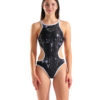 010267-551-WOMEN'S ARENA ONE LACQUER ONE PIECE-001.dfb4156a Costume Intero Donna Arena One LACQUER One Piece Black White