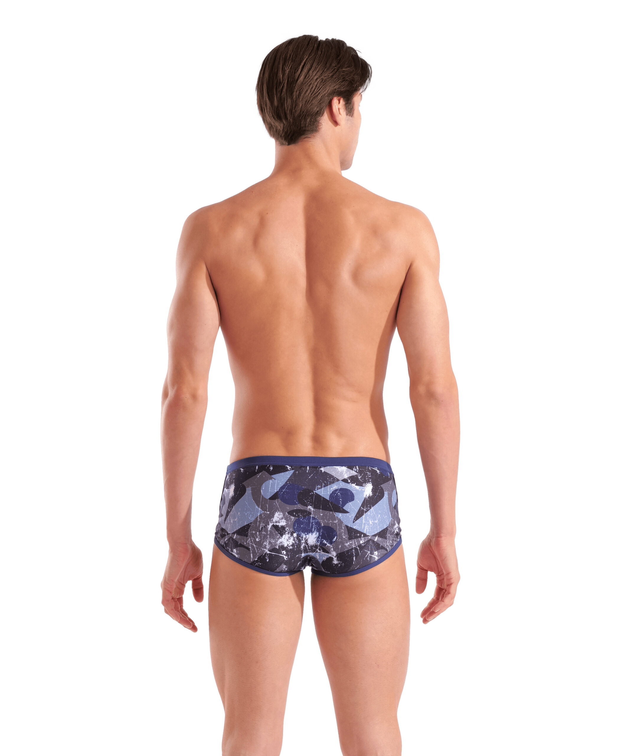 010293-570-MEN'S ARENA SCRATCHED SWIM LOW WAIST SHORT-002.5ce571b5 SHORT vita bassa uomo SCRATCHED ARENA Black Navy