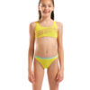 010415-380-GIRL'S ARENA LOGO SWIMSUIT TWO PIECES-001.56b1f91b BIKINI LOGO TWO PIECES ARENA bambina Yellow Star Water Shocking