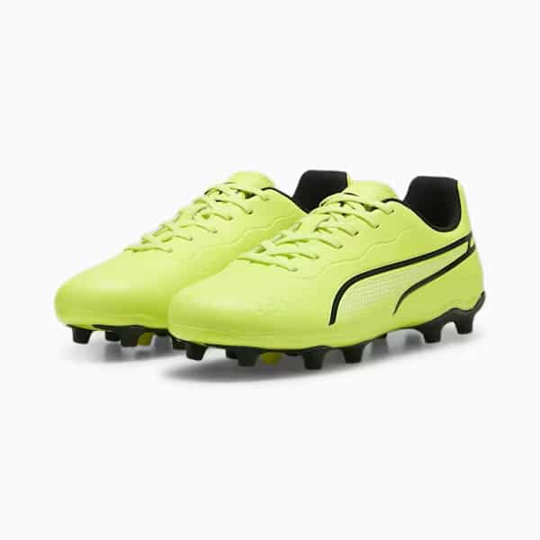10757304 b Scarpe calcio PUMA KING MATCH FG/AG Junior Lime