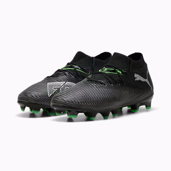 10814202 b Scarpa calcio FUTURE 8 PRO FG/AG PUMA Black Gray Green Junior