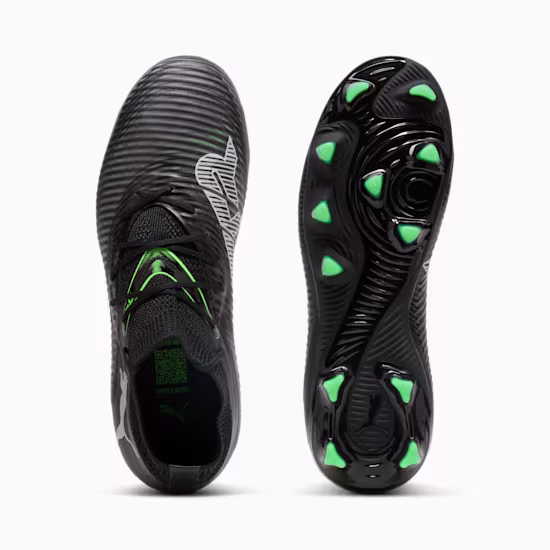 10814202 d Scarpa calcio FUTURE 8 PRO FG/AG PUMA Black Gray Green Junior