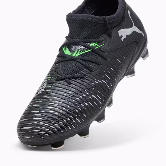 10814302 f Scarpa calcio FUTURE 8 MATCH FG/AG Black Gray Green JUNIOR