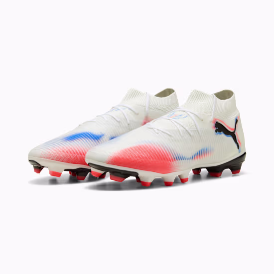 10858801 b Scarpa calcio FUTURE 8 PRO FG/AG PUMA White Glowing Red