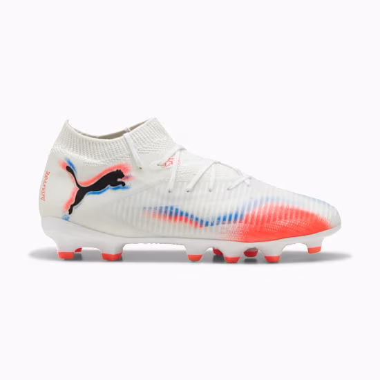 10861301 Scarpa calcio FUTURE 8 PRO FG/AG White Glowing Red JUNIOR