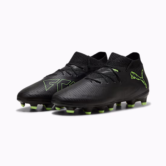 10861302 b Scarpa calcio FUTURE 8 PRO FG/AG Black Green JUNIOR