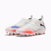 10861401 b Scarpa calcio FUTURE 8 MATCH FG/AG White Glowing Red JUNIOR