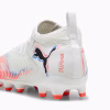 10861401 c Scarpa calcio FUTURE 8 MATCH FG/AG White Glowing Red JUNIOR