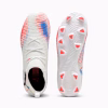 10861401 d Scarpa calcio FUTURE 8 MATCH FG/AG White Glowing Red JUNIOR